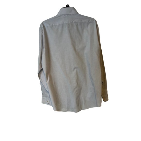 VINTAGE Ketch Dress Shirt Light Gray Pin Strip Single Stitch Button Down 16.5 - Picture 6 of 9